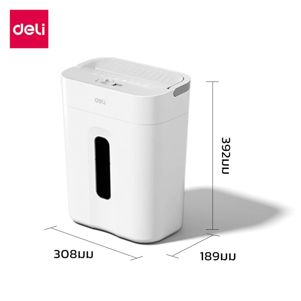 เครื่องทำลายเอกสาร DELI ET011-WH-01 15ลิตร สีขาว